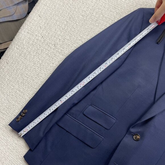 Ted Baker Navy Blue 100% Wool Joey CT Sport Coat Jacket Blazer Men's 40S - Picture 9 of 16